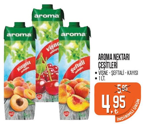 Aroma Nektarı Çeşitleri Vişne/Şeftali/Kayısı 1 Lt image