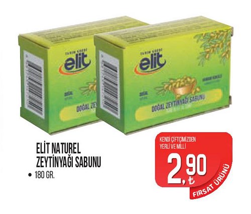 Tarım Kredi Birlik Elit Naturel Zeytinyağı Sabunu 180 gr image