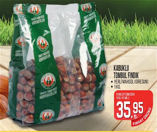 Tarım Kredi Birlik Kabuklu Tombul Fındık 1 kg image