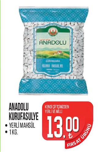Tarım Kredi Birlik Anadolu Kurufasulye 1 kg image