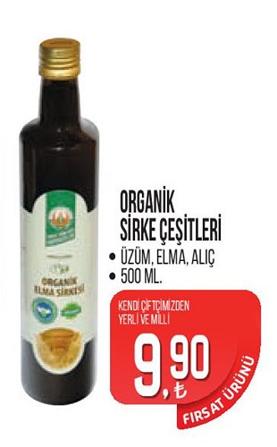 Tarım Kredi Birlik Organik Sirke Çeşitleri 500 ml image