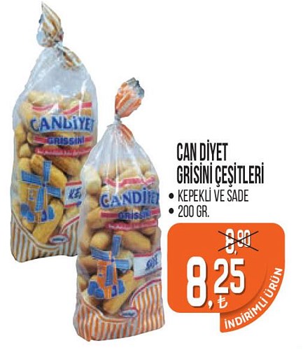 Can Diyet Grisini Çeşitleri 200 gr image