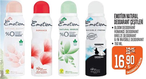Emotion Natural Deodorant Çeşitleri 150 ml image