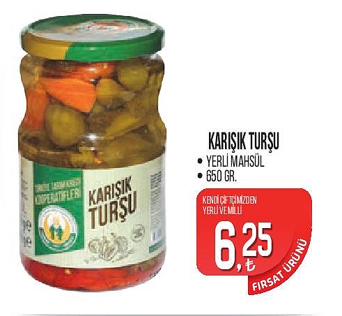 Tarım Kredi Birlik Karışık Turşu 650 Gr image