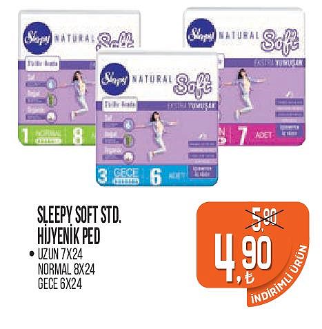Sleepy Soft Std Hijyenik Ped Çeşitleri image