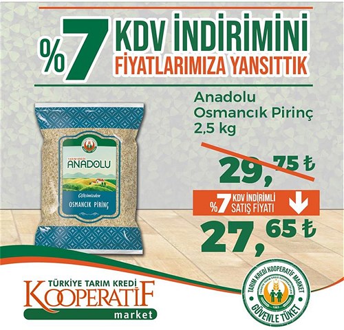 Tarım Kredi Birlik Anadolu Osmancık Pirinç 2,5 kg image