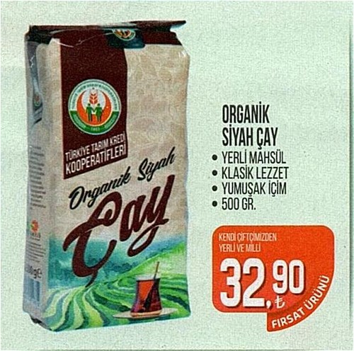 Tarım Kredi Birlik Organik Siyah Çay 500 Gr image
