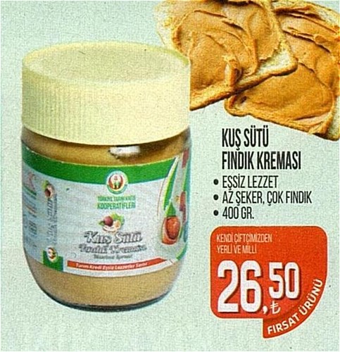 Tarım Kredi Birlik Kuş Sütü Fındık Kreması 400 Gr image