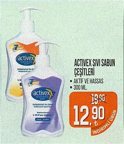 Activex Sıvı Sabun Çeşitleri 300 Ml image