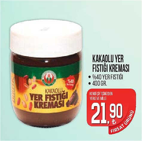 Tarım Kredi Kooperatifi Tarım Kredi Birlik Kakaolu Yer Fıstığı Kreması 400 gr