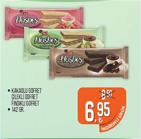 Kakaolu/Çilekli/Fındıklı Gofret 142 gr image