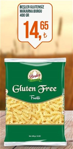 Beşler Glutensiz Makarna Burgu 400 gr image