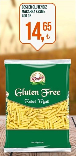 Beşler Glutensiz Makarna Kesme 400 gr image