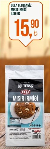 Dola Glutensiz Mısır İrmiği 400 gr image