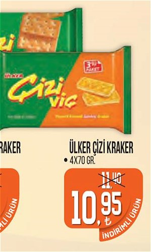 Ülker Çizi Kraker 4x70 gr image