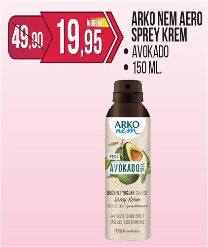 Arko Nem Aero Sprey Krem Avokado 150 ml image