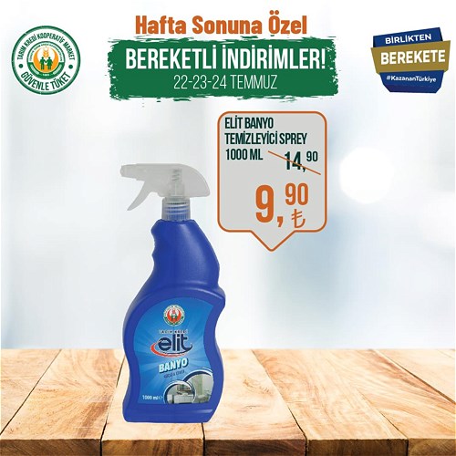 Tarım Kredi Birlik Elit Banyo Temizleyici Sprey 1000 ml image