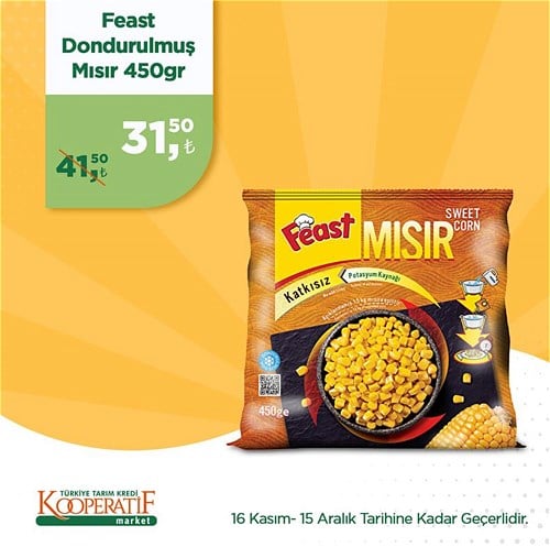 Feast Dondurulmuş Mısır 450 gr image