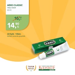 Arko Classic Yağlı Krem 20 cc image