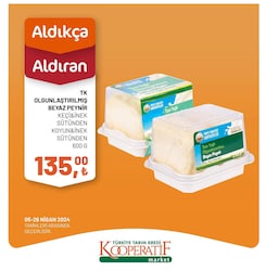 Tarım Kredi Birlik Olgunlaştırılmış Beyaz Peynir Keçi/Koyun İnek 600 g image