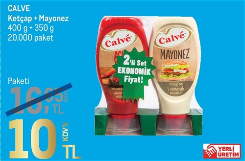 Calve Ketçap+Mayonez 400 g + 350 g image