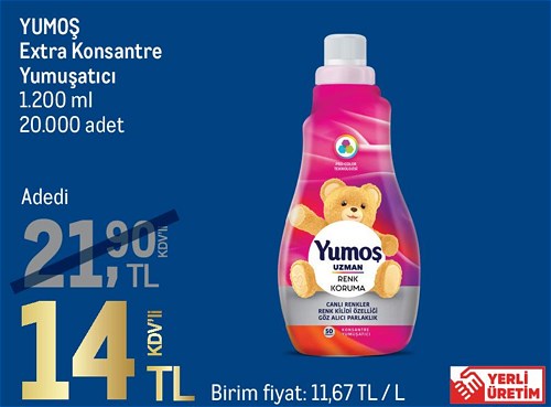 Yumoş Extra Konsantre Yumuşatıcı 1200 ml image