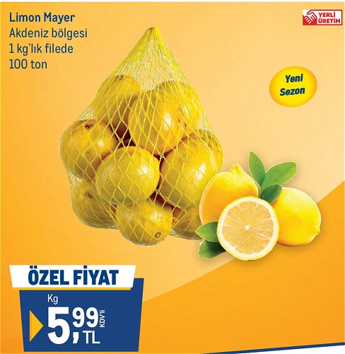 Limon Mayer 1kg'lık Filede kg image