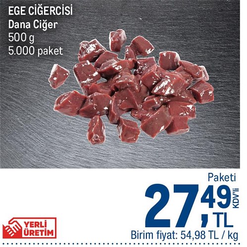 Ege Ciğercisi Dana Ciğer 500 g image