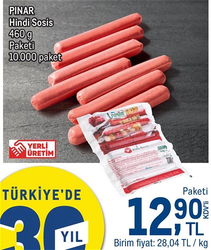 Pınar Hindi Sosis 460 g image