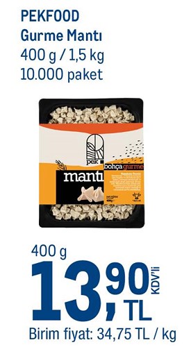 Pekfood Gurme Mantı 400 g image