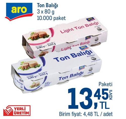 Aro Ton Balığı 3x80 g image