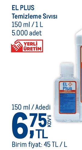 El Plus Temizleme Sıvısı 150 ml image