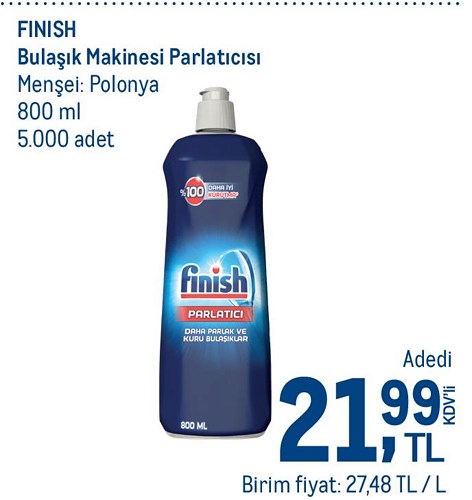 Finish Bulaşık Makinesi Parlatıcısı 800 ml image