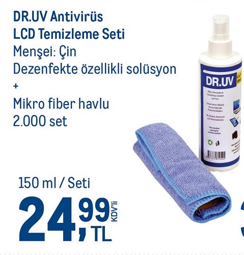 Dr.Uv Antivirüs Lcd Temizleme Seti image