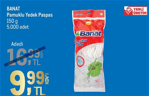 Banat Pamuklu Yedek Paspas 150 g image