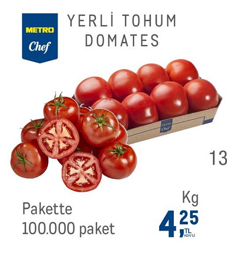 Metro Chef Yerli Tohum Domates kg image