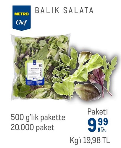 Metro Chef Balık Salata 500 g'lık Pakette image