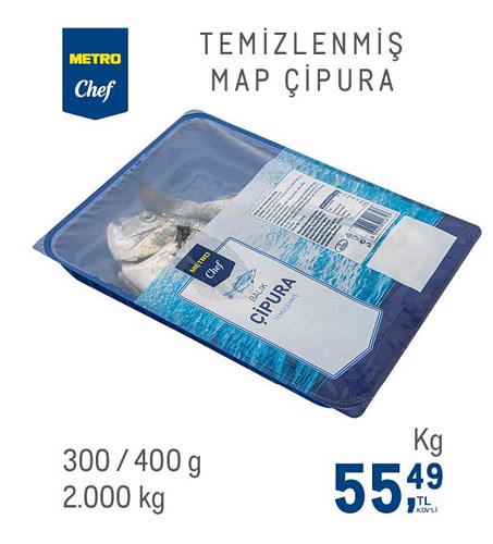 Metro Chef Temizlenmiş Map Çipura 300/400 g kg image