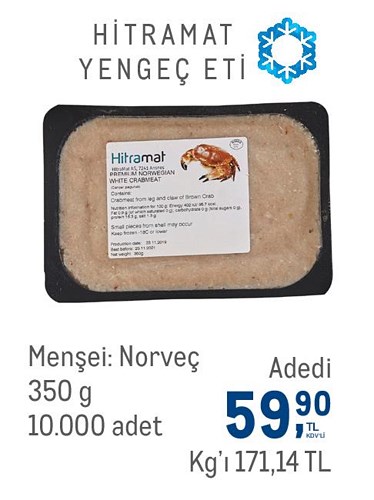Metro Hitramat Yengeç Eti 350 g