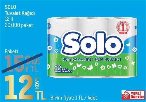 Solo Tuvalet Kağıdı 12'li image