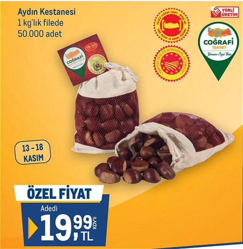 Aydın Kestanesi 1 kg'lık Filede image