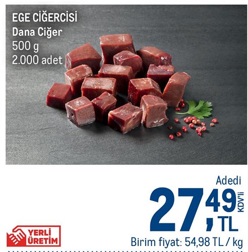 Ege Ciğercisi Dana Ciğer 500 g image