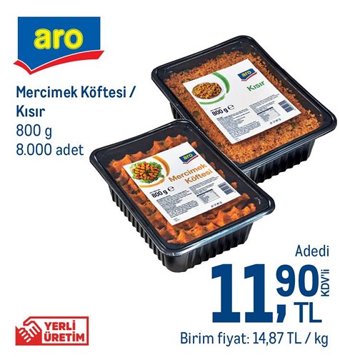 Aro Mercimek Köftesi/Kısır 800 g image