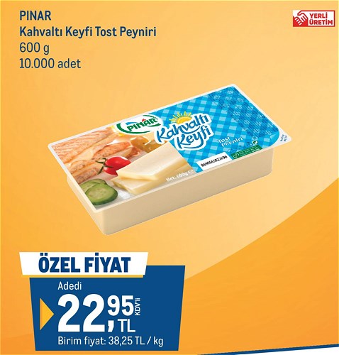 Pınar Kahvaltı Keyfi Tost Peyniri 600 g image