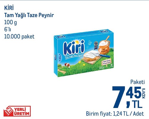 Kiri Tam Yağlı Taze Peynir 100 g 6'lı image