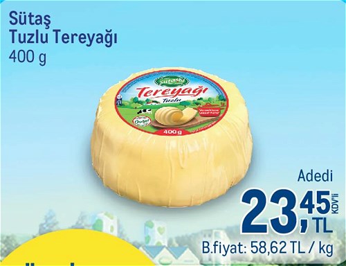 Sütaş Tuzlu Tereyağı 400 g image