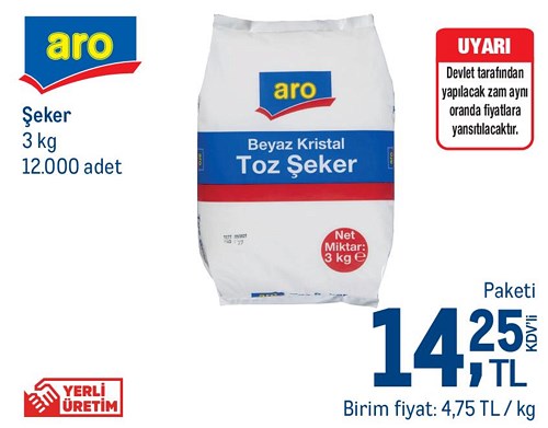 Aro Şeker 3 kg image