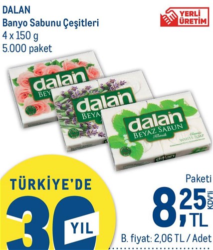 Dalan Banyo Sabunu Çeşitleri 4x150 g image