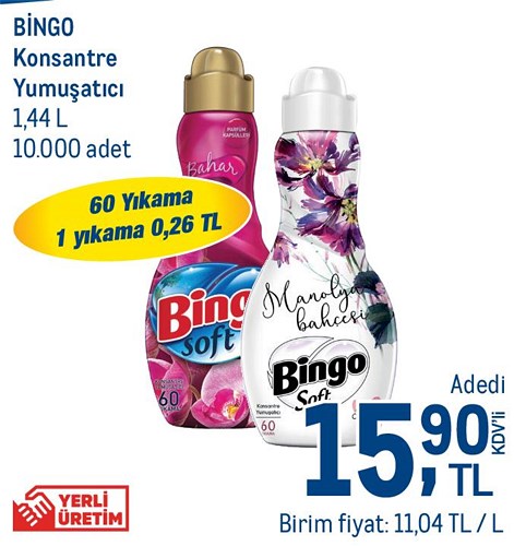 Bingo Konsantre Yumuşatıcı 1,44 l image