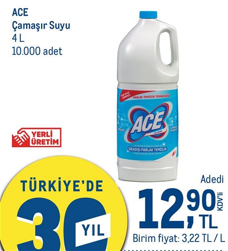 Ace Çamaşır Suyu 4 l image